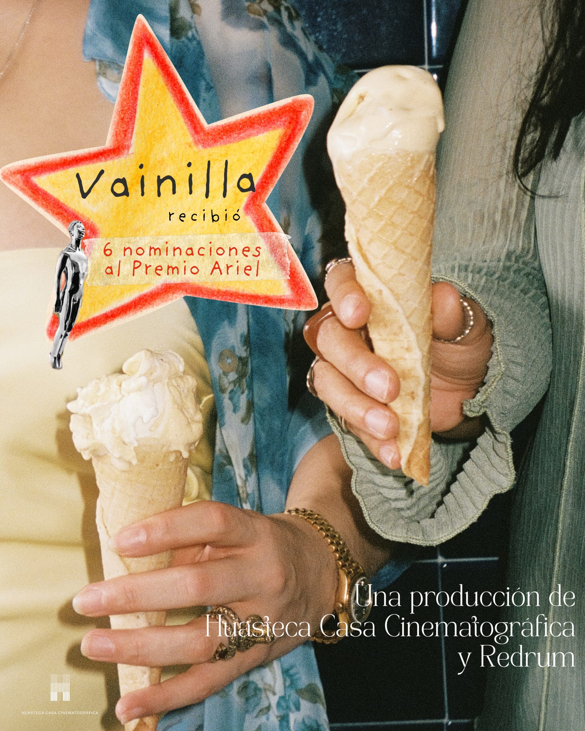 Hacer esta película nos dejó muchas cosas: aprendizajes, amistades y ahora también 6 nominaciones al Premio Ariel. 🍦⭐️
Celebramos el reconocimiento al trabajo de tantas personas que pusieron tanto de sí en Vainilla. Estamos muy felices y agradecidas por todo el camino recorrido.
Nos vemos en los Arieles✨
📸 @cindyduran_